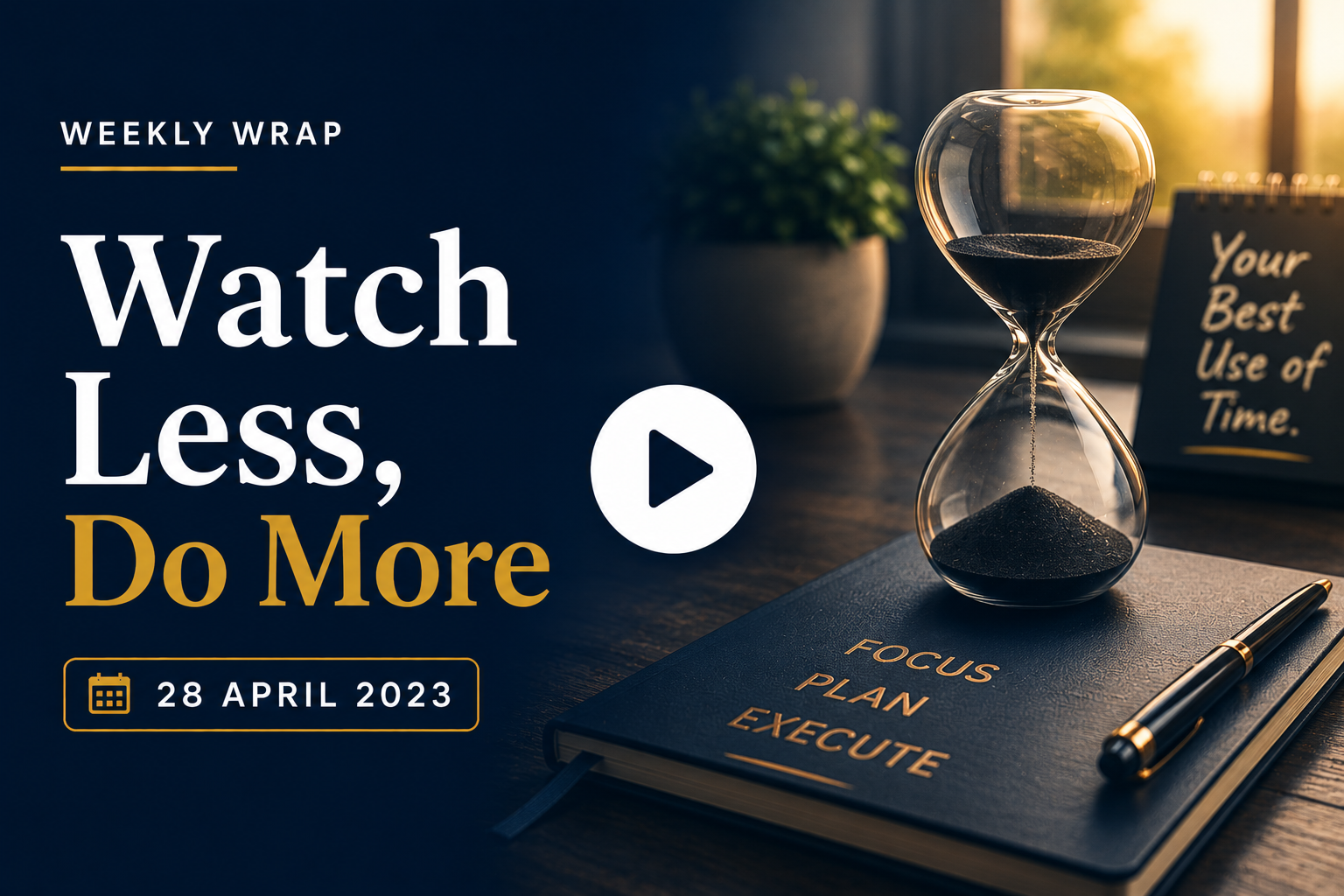 Watch Less, Do More 28th April 2023
