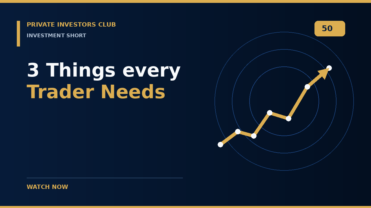 3 Things every Trader Needs