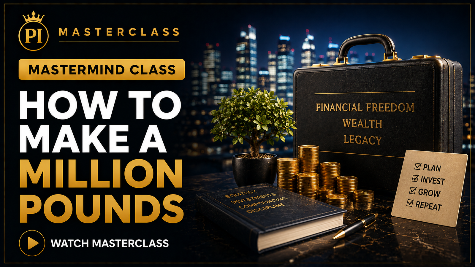 How to make a million pounds – Masterclass