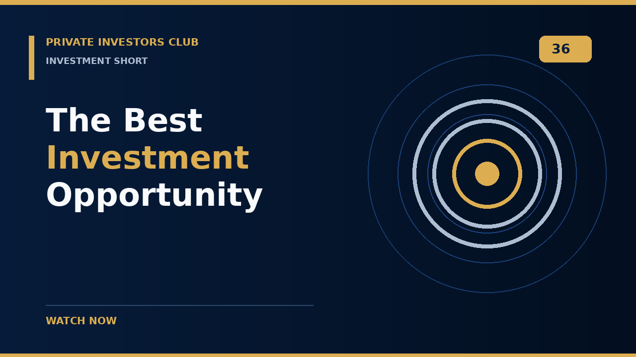 The Best Investment Opportunity