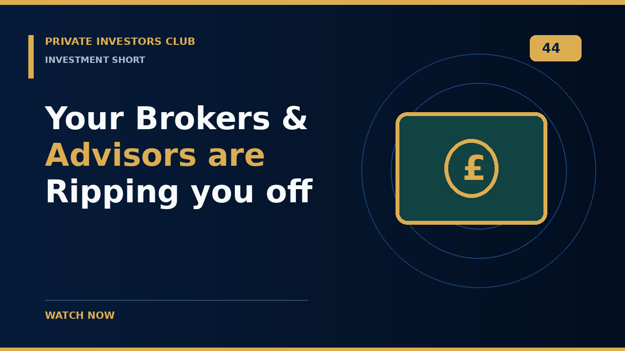 Your Brokers & Advisors are Ripping you off