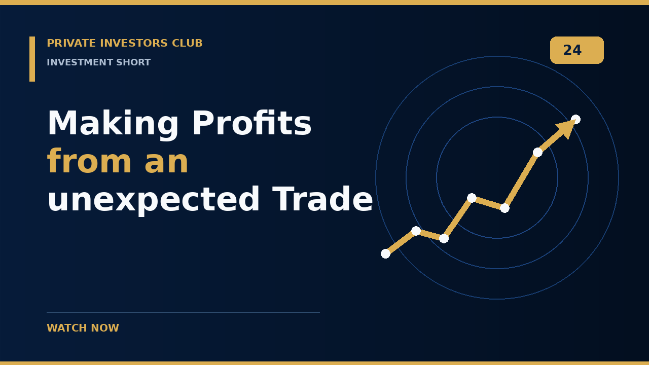 Making Profits from an unexpected Trade