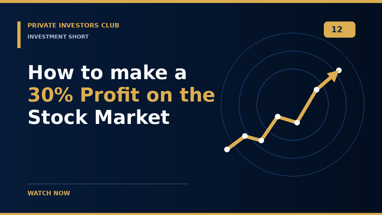 How to make a 30% Profit on the Stock Market