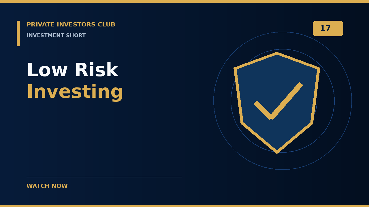 Low Risk Investing