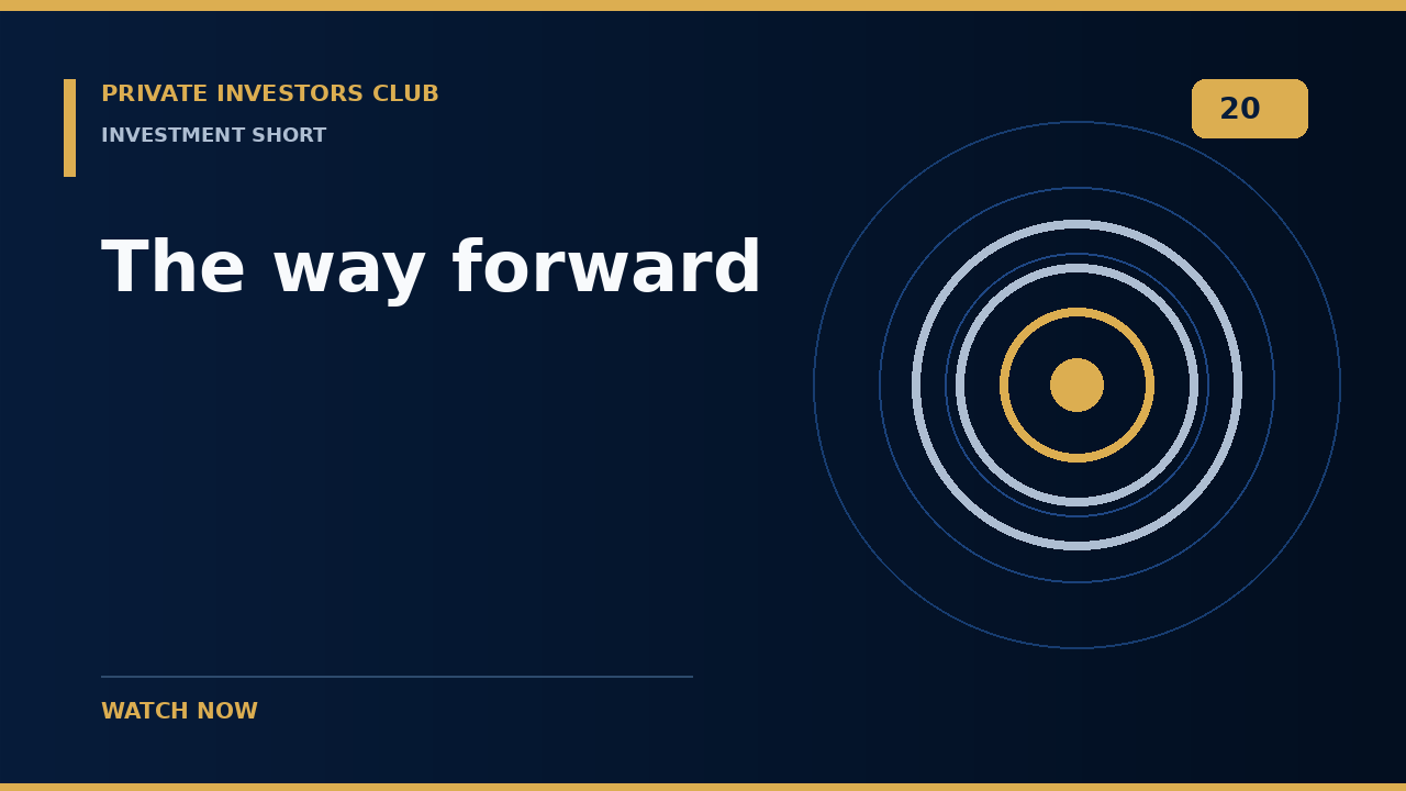 The way forward