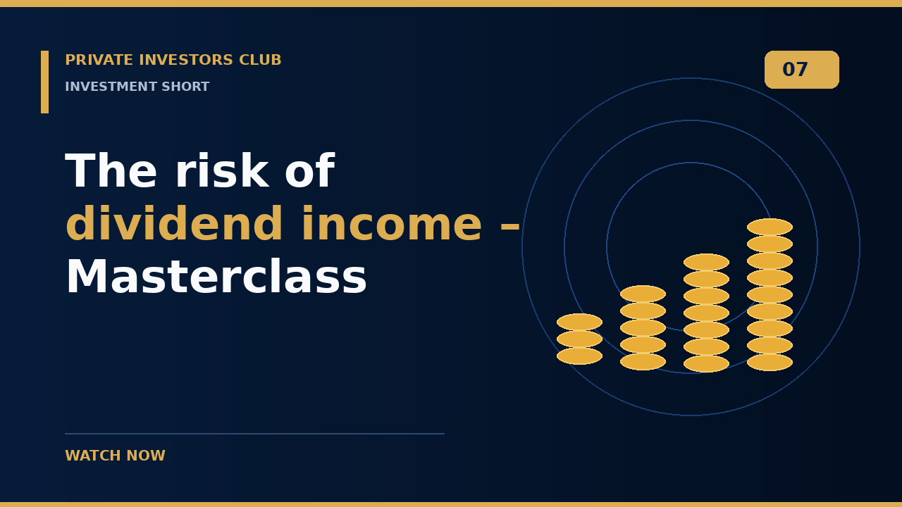 Short – the risk of dividend income – Masterclass