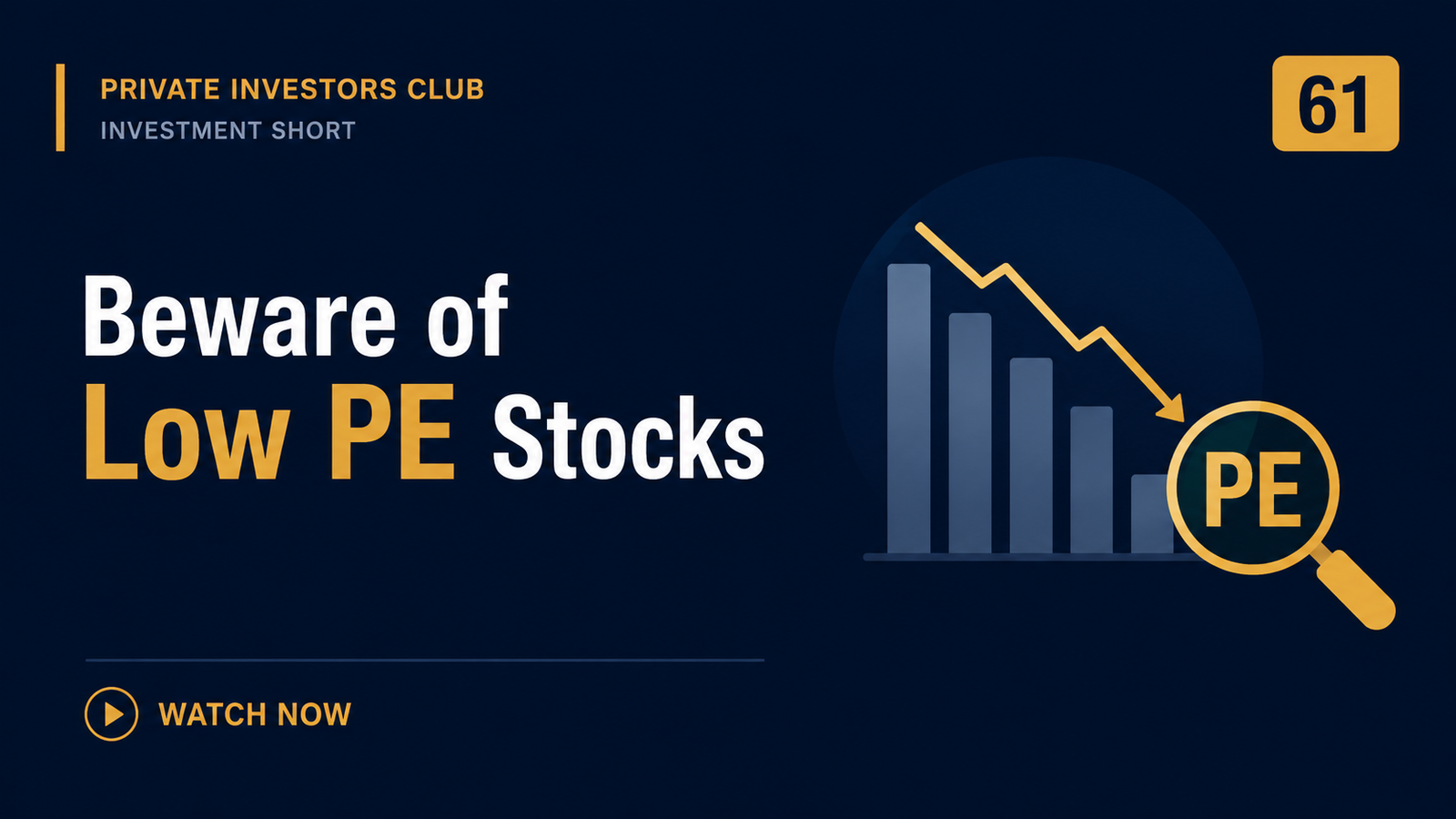 Beware of Low PE Stocks