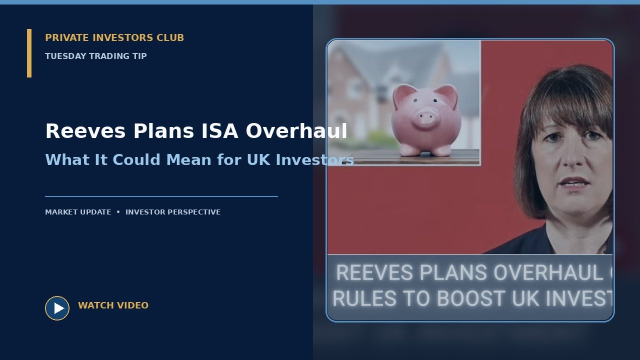 Reeves Plans Overhaul of ISA Rules